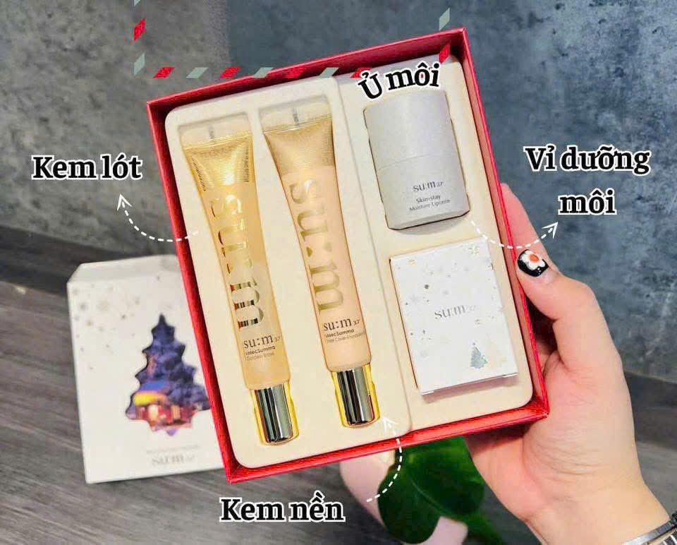 🎁 Bộ Kem Lót Và Kem Nền Su:m37 Summa Losec Make Up Special Set