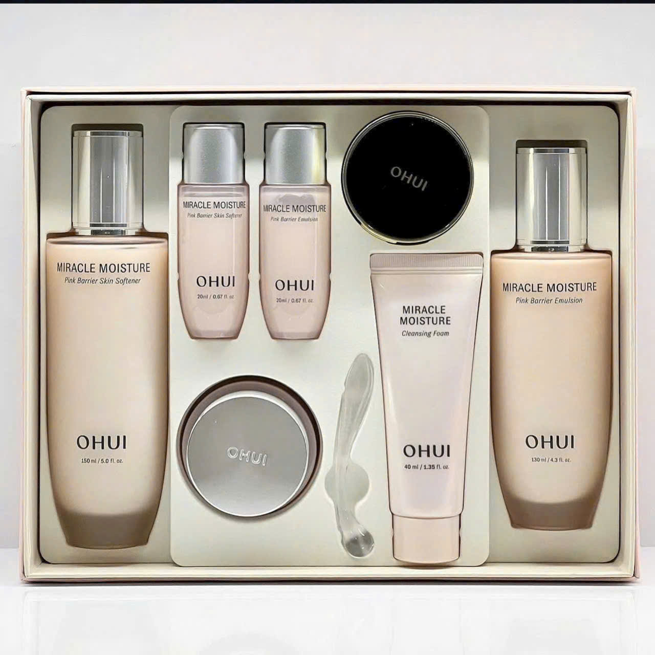 Bộ chăm sóc da OHUI Miracle Moisture dưỡng ẩm, trắng hồng căng mịn da
