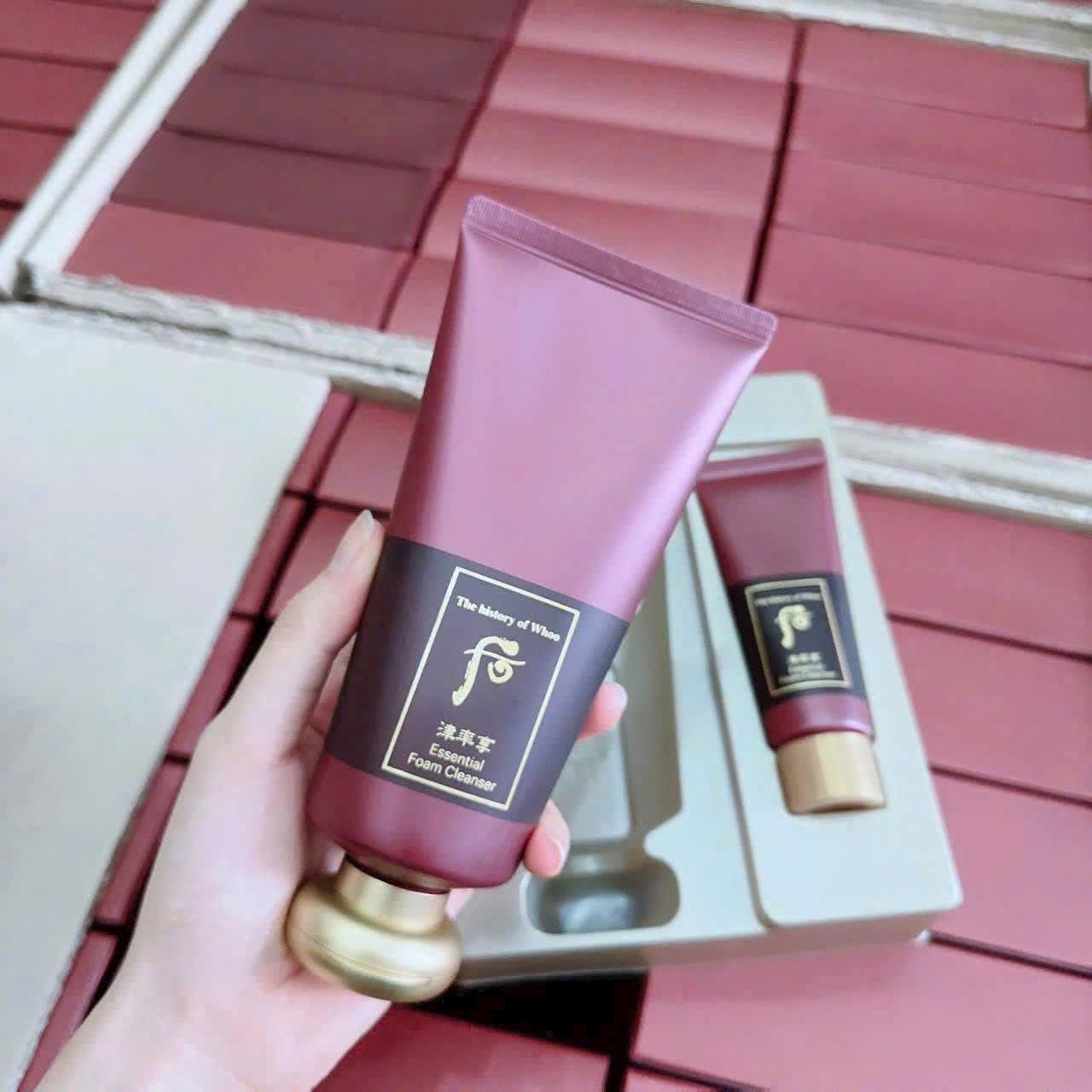 🌸 SET SỮA RỬA MẶT WHOO JINYULHYANG ESSENTIAL CLEANSING FOAM (Whoo đỏ)