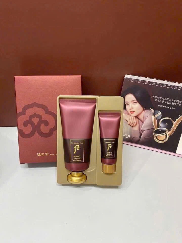 🌸 SET SỮA RỬA MẶT WHOO JINYULHYANG ESSENTIAL CLEANSING FOAM (Whoo đỏ)