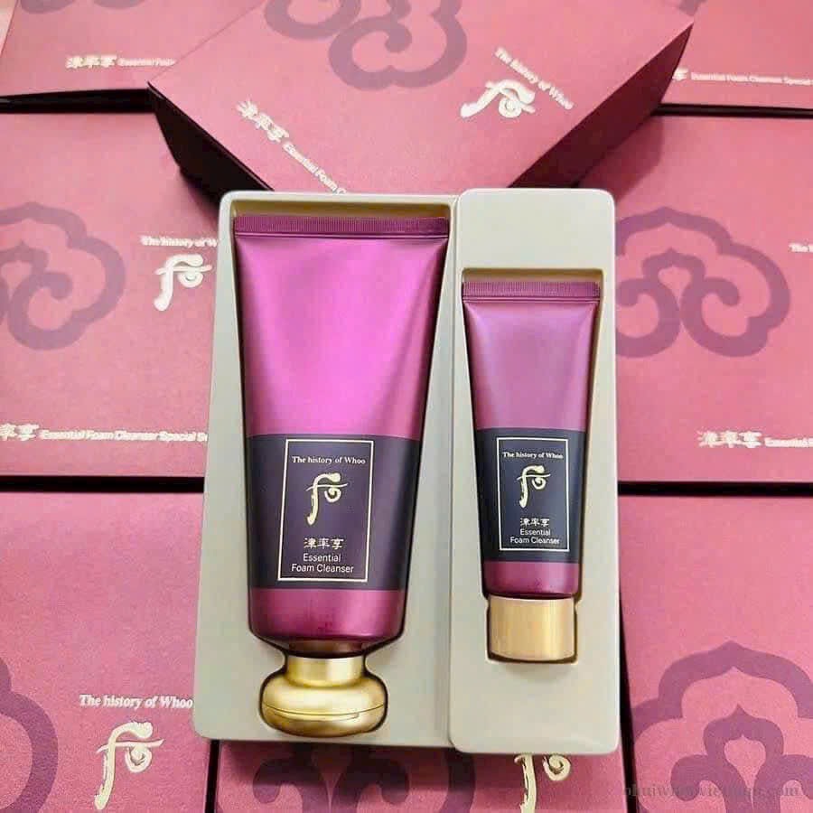 🌸 SET SỮA RỬA MẶT WHOO JINYULHYANG ESSENTIAL CLEANSING FOAM (Whoo đỏ)