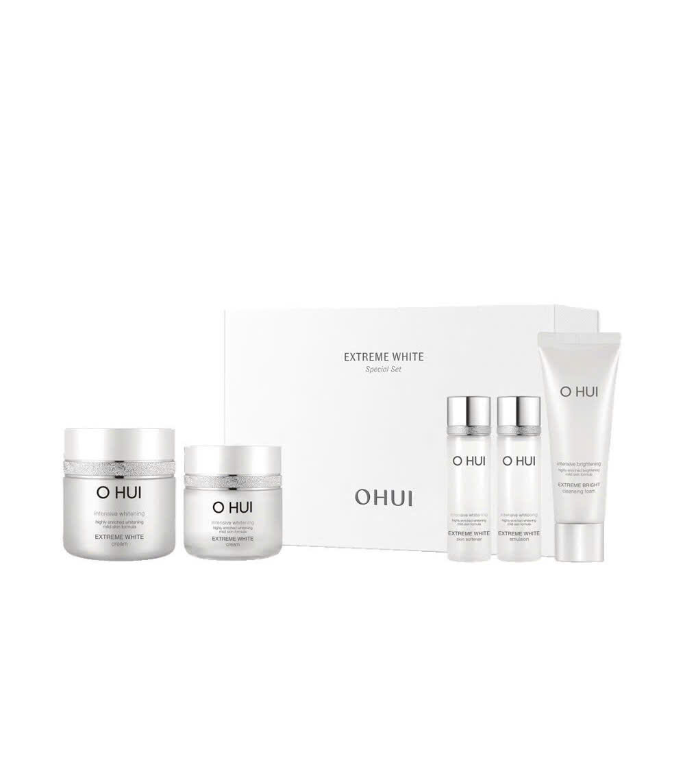 Set Kem dưỡng trắng da OHUI Extreme White Cream – dòng sản phẩm dưỡng trắng, mờ thâm nám và ngăn lão hóa