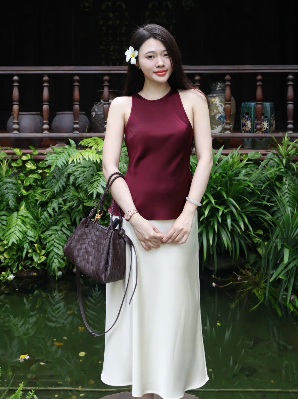 |CVN-003| Chân Váy Lửng Lụa Hàn Châu