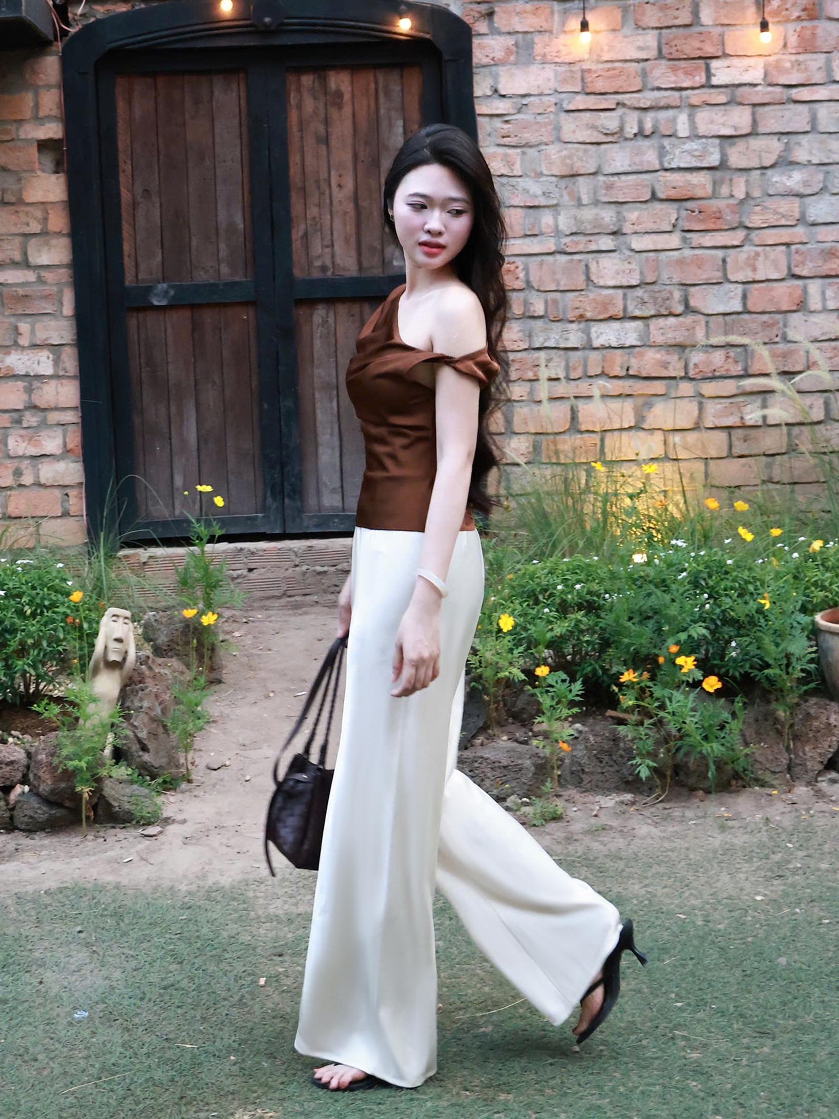 |QUA-001| Quần Lụa Ống Suông Rộng Hàn Châu