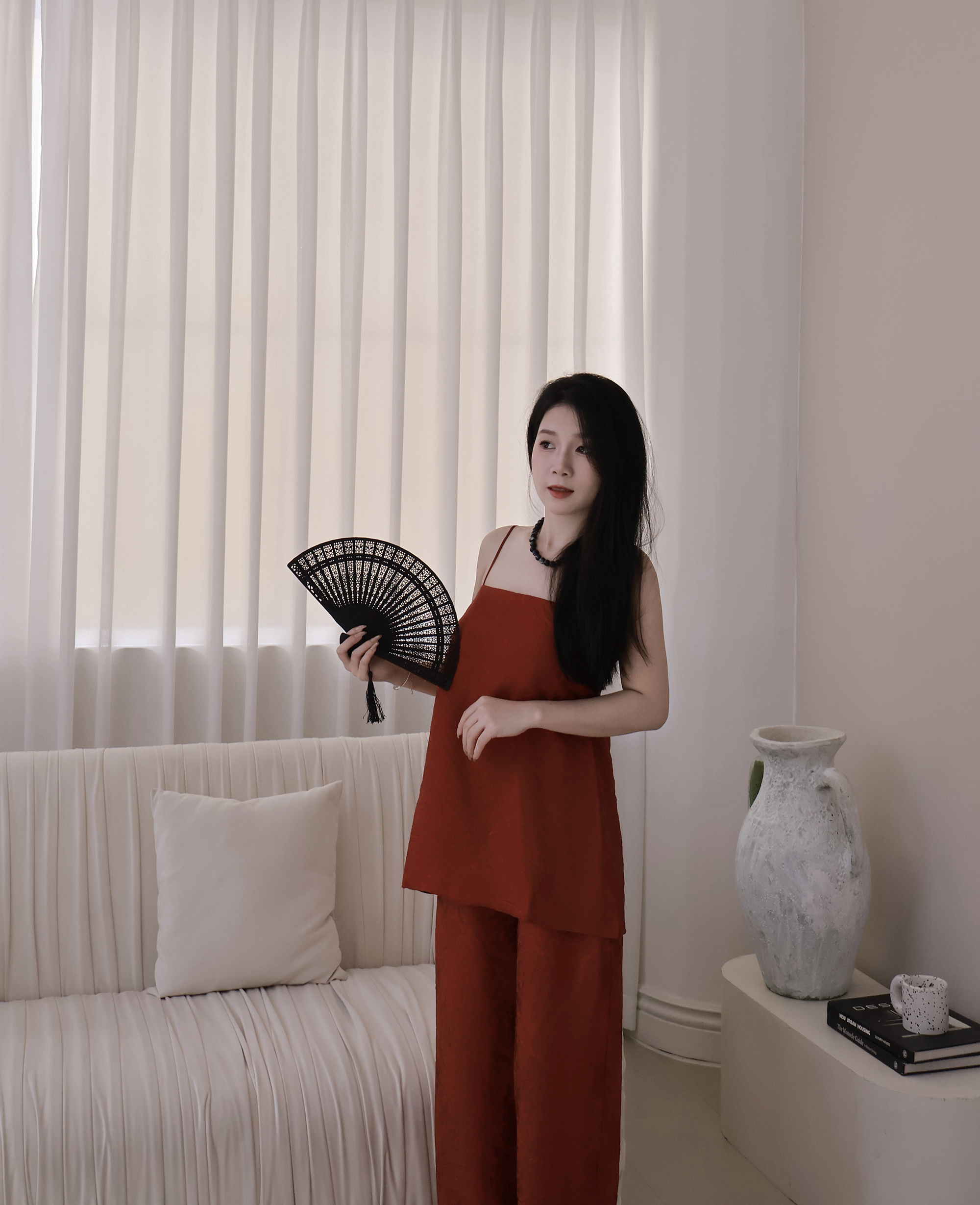 |SET-001| Thanh Hạ Set 2 Dây Mảnh Kèm Quần Ống Rộng