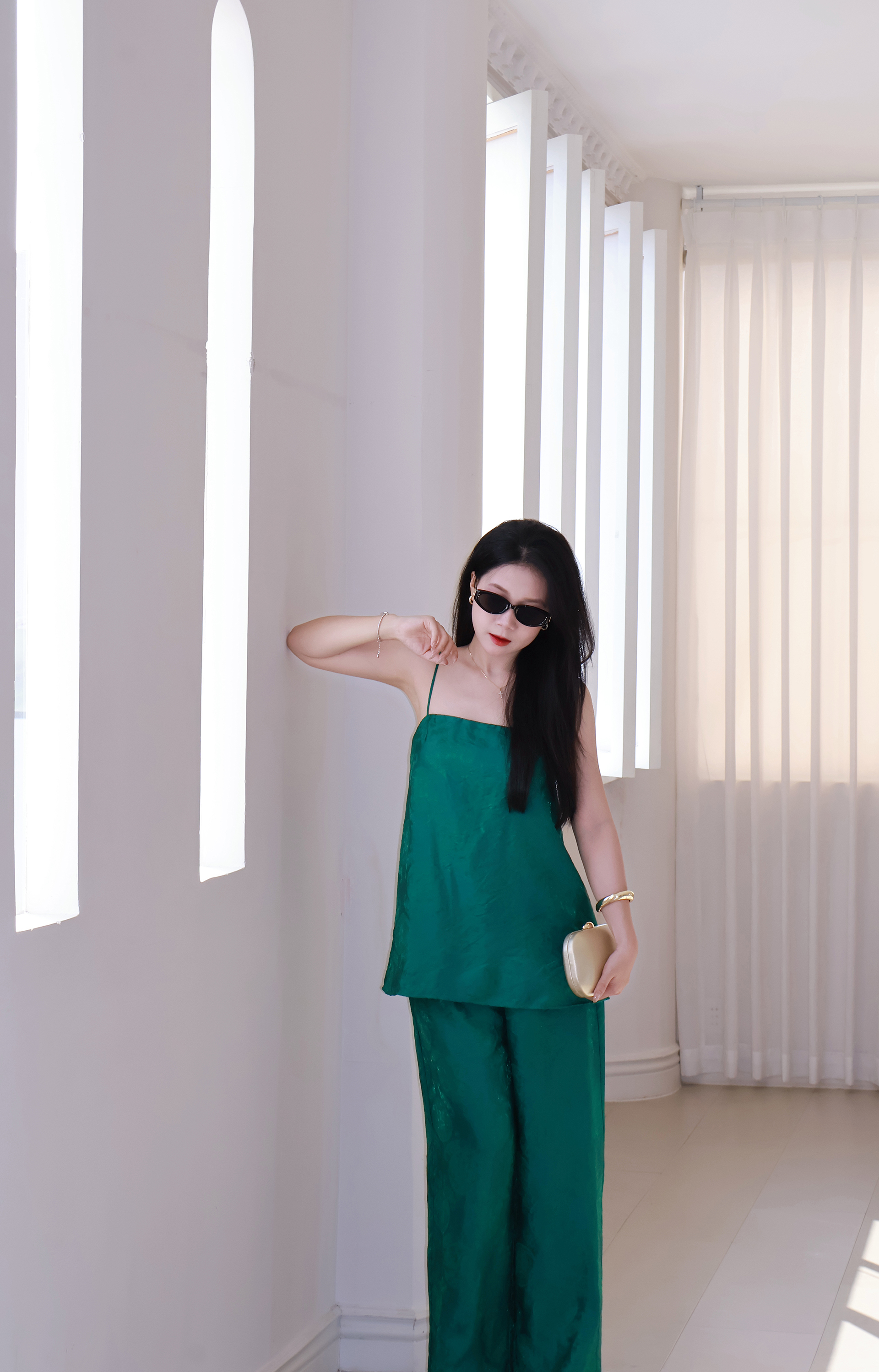 |SET-001| Thanh Hạ Set 2 Dây Mảnh Kèm Quần Ống Rộng