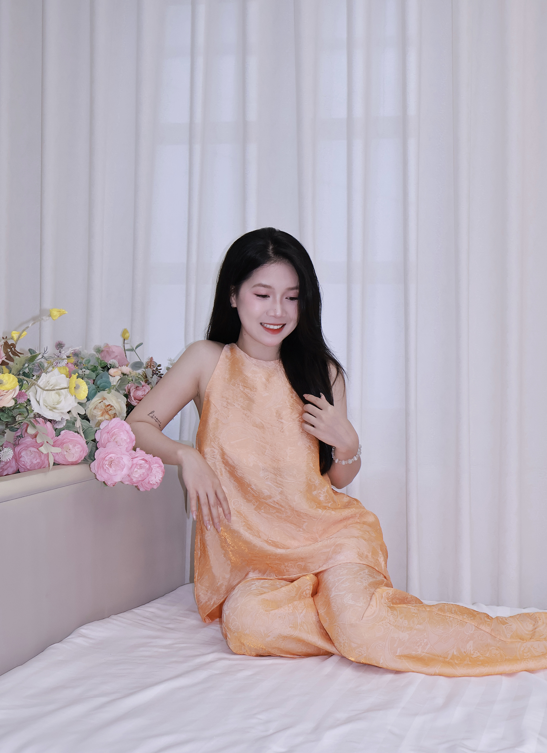 |SET-002| Thanh Chi Set Yếm Kèm Quần Ống Rộng