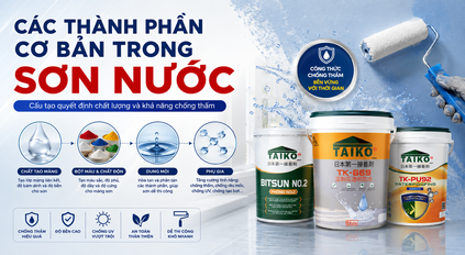 Các Thành Phần Cơ Bản Trong Sơn Nước Và Vai Trò Quan Trọng Trong Chống Thấm