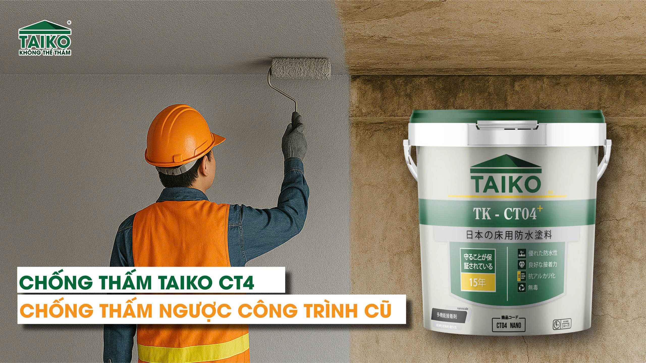 Hướng Dẫn Chống Thấm Ngược Tầng Hầm Bằng Taiko CT4 - Giải Pháp Hiệu Quả 2025