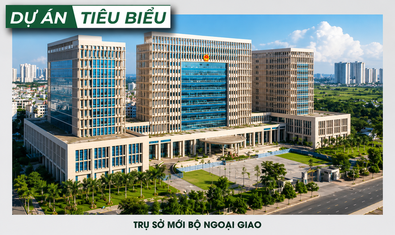 Trụ Sở Mới Bộ Ngoại Giao – Dự Án Chống Thấm Tiêu Biểu Của TAIKO GROUP