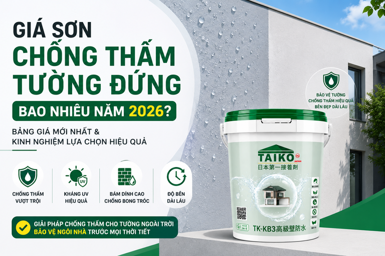 Giá Sơn Chống Thấm Tường Đứng Bao Nhiêu Năm 2026?