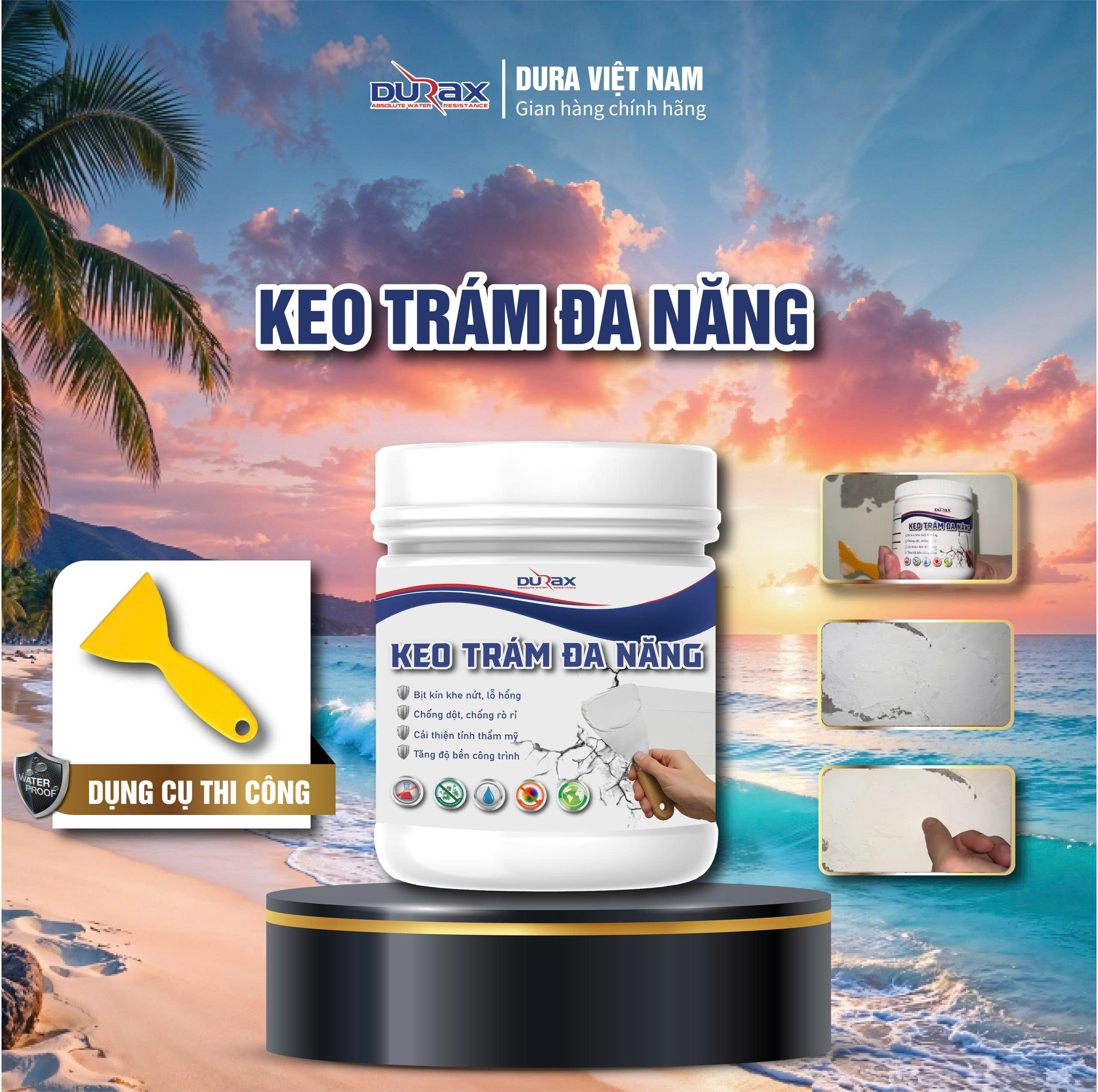 Keo Trám Vá Tường DURA - Giải Pháp Hoàn Hảo Cho Tường Nhà Bền Đẹp