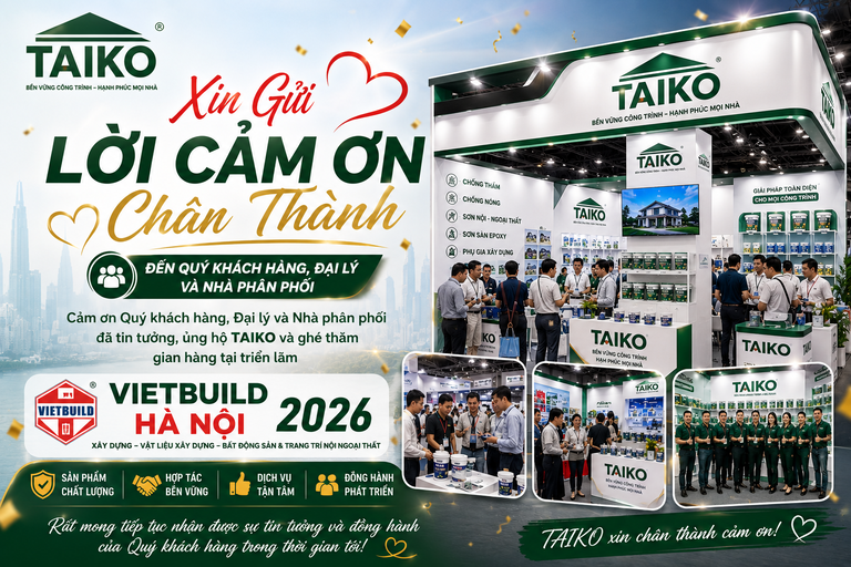 Lời Cảm Ơn Từ TAIKO Sau Sự Kiện Triển Lãm Vietbuild Ha Noi 2026