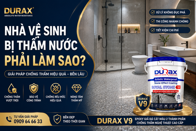 Nhà Vệ Sinh Bị Thấm Nước Phải Làm Sao? Giải Pháp Chống Thấm Hiệu Quả 2026