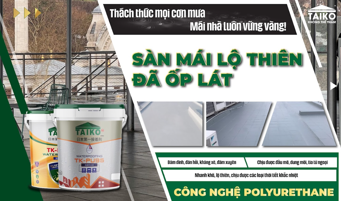 TAIKO – Vững kết cấu, bền theo năm tháng với giải pháp chống thấm toàn diện