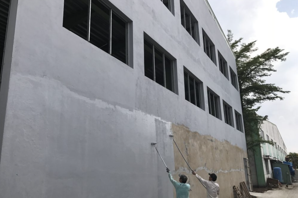 Dự án thi công chống thấm tường đứng bằng TAIKO KB3