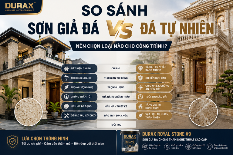 So Sánh Sơn Giả Đá Và Đá Tự Nhiên: Nên Chọn Loại Nào Cho Công Trình?