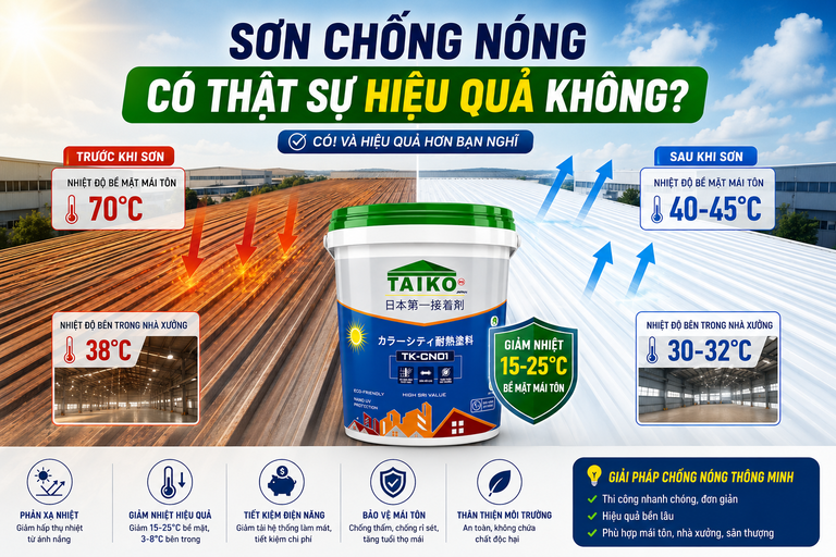 Sơn Chống Nóng Có Thật Sự Hiệu Quả Không?