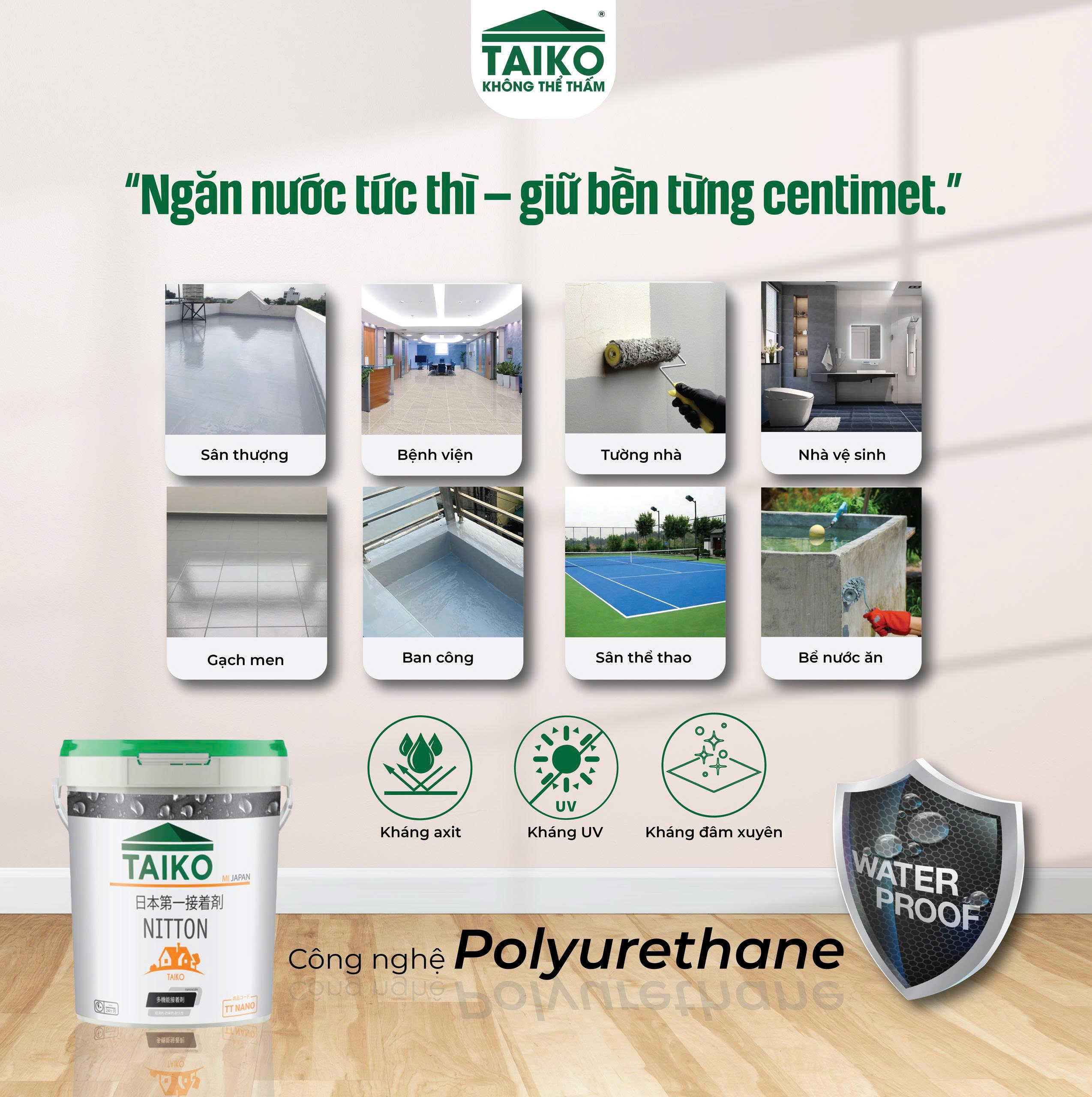 Bảng Giá Sơn Chống Thấm TAIKO Tại Đà Nẵng Mới Nhất 2025