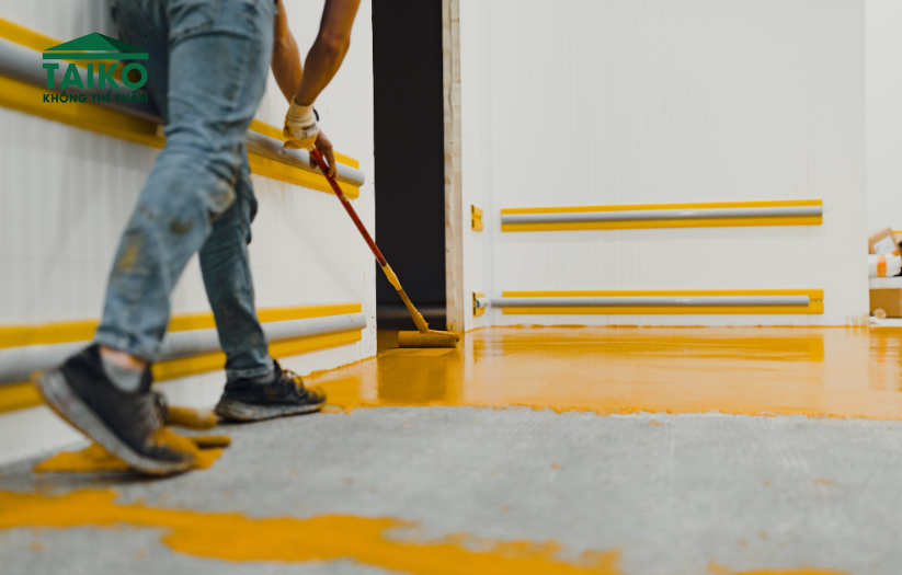 Hướng Dẫn Thi Công Chống Thấm Sàn Mái Lộ Thiên Bằng TAIKO CT4 – Giải Pháp Chống Thấm Ngược Bền Lâu