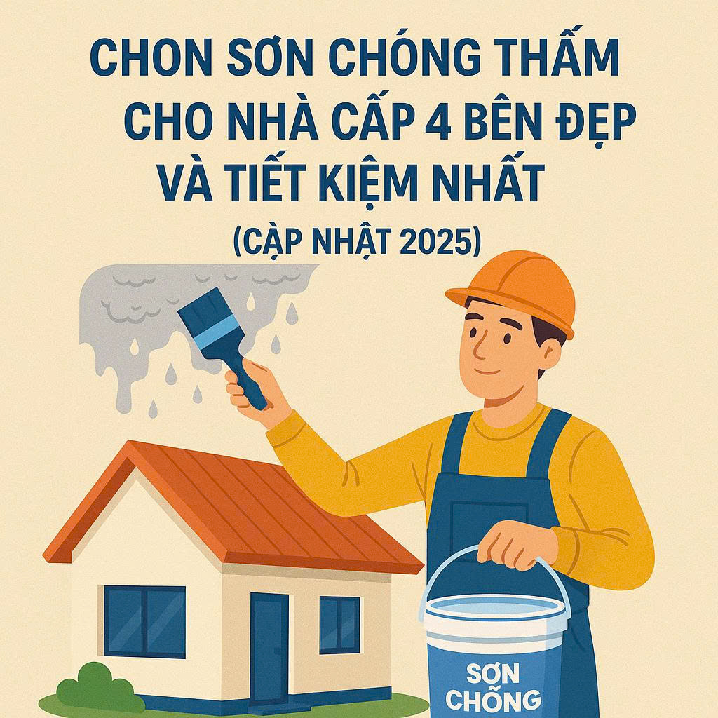 Tư Vấn Từ A-Z: Chọn Sơn Chống Thấm Cho Nhà Cấp 4 Bền Đẹp Và Tiết Kiệm Nhất (Cập Nhật 2025)
