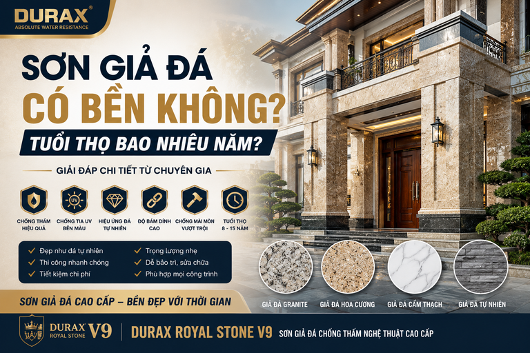 Sơn Giả Đá Có Bền Không? Tuổi Thọ Bao Nhiêu Năm? Giải Đáp Chi Tiết 2026