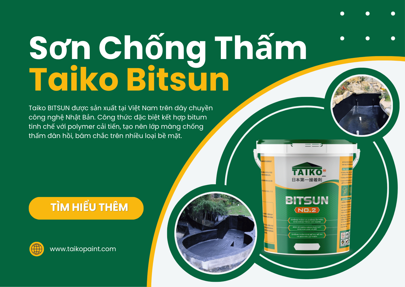 Sơn Chống Thấm Taiko Bitsun – Giải Pháp Chống Thấm Kinh Tế Và Hiệu Quả