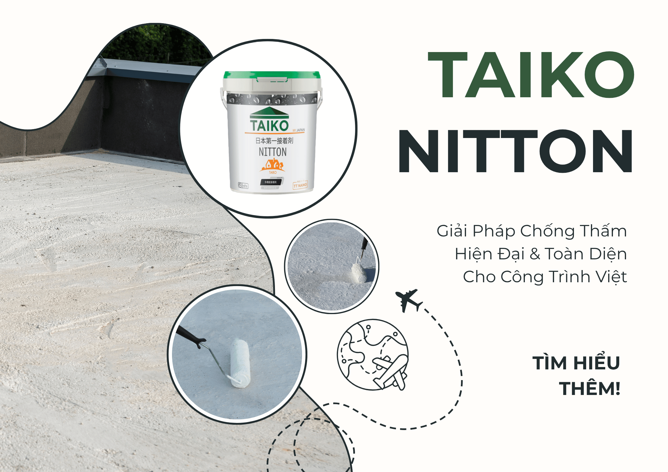 Taiko Nitton – Giải Pháp Chống Thấm Hiện Đại & Toàn Diện Cho Công Trình Việt