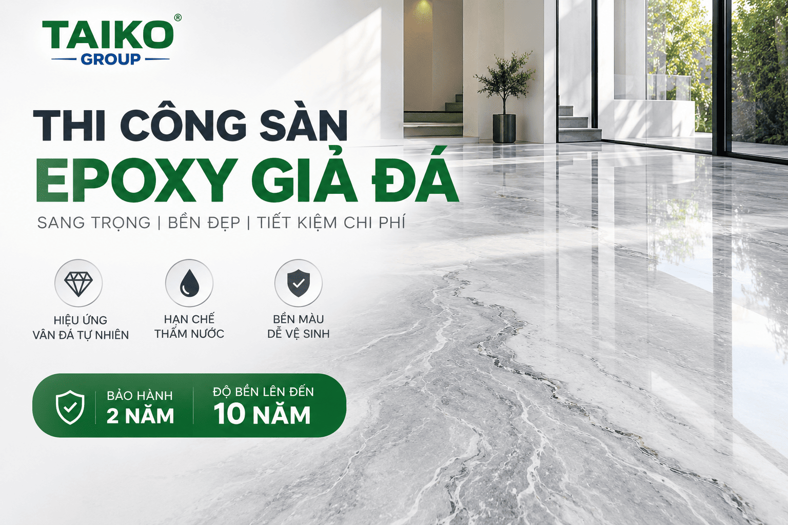 Thi Công Chống Thấm Trọn Gói – Bảo Hành 2 Năm | TAIKO