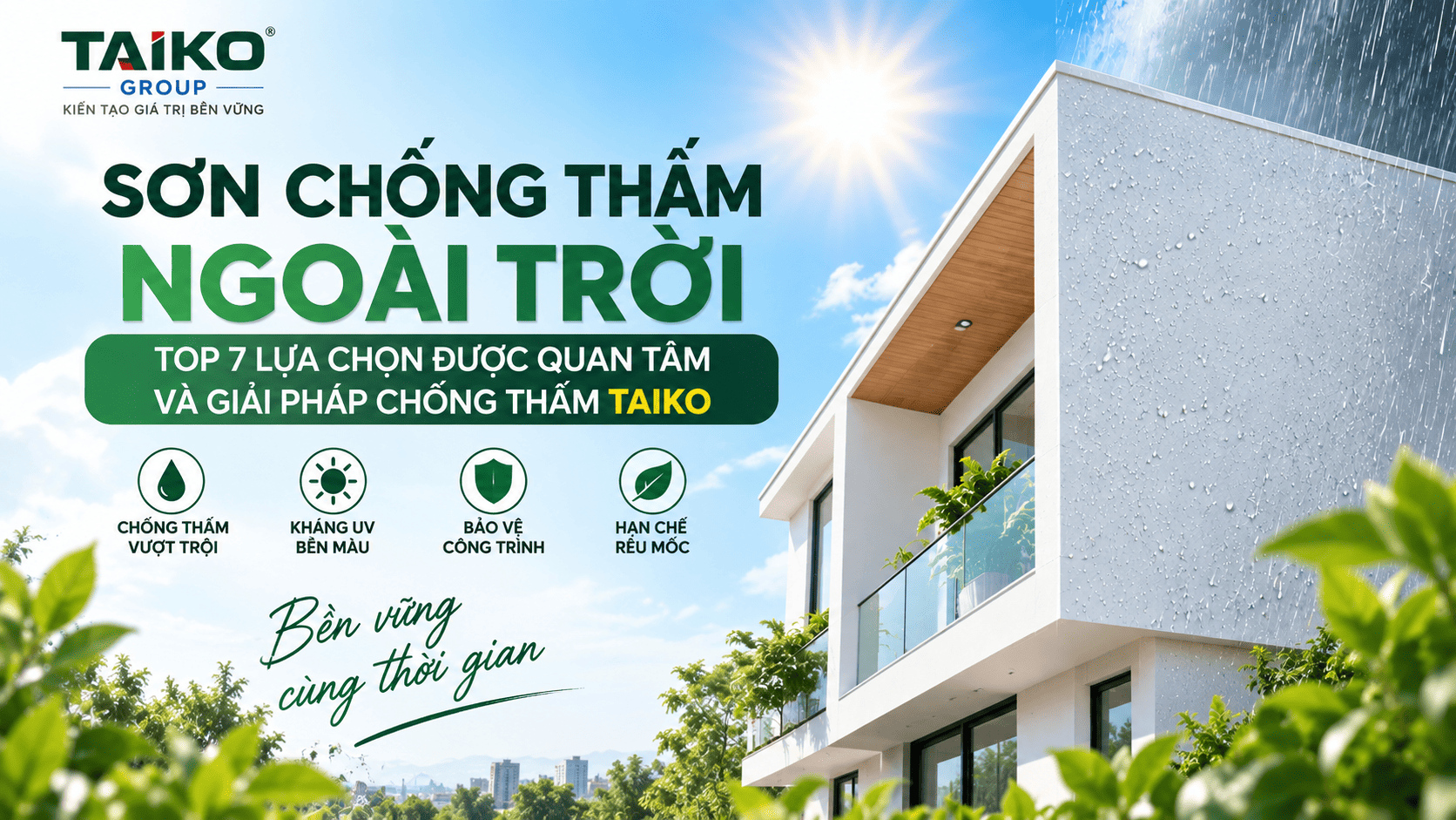 Top 7 Sơn Chống Thấm Ngoài Trời Được Người Dùng Yêu Thích Nhất Hiện Nay
