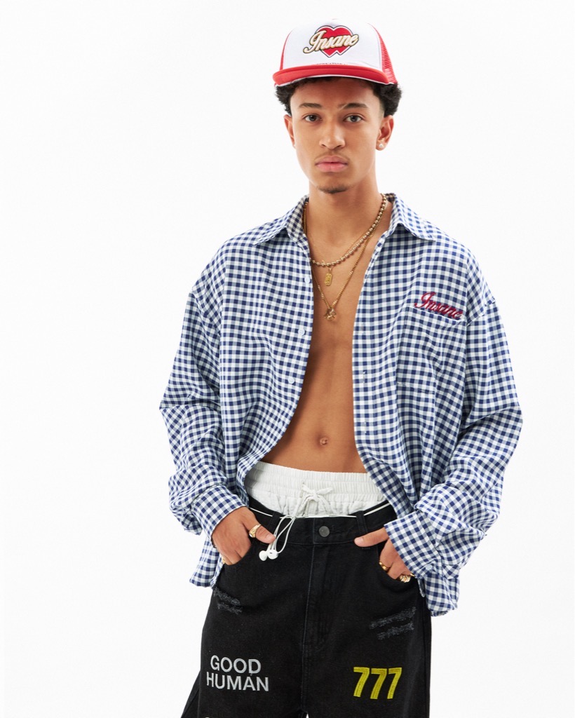 Insane® Checked Shirt - Navy