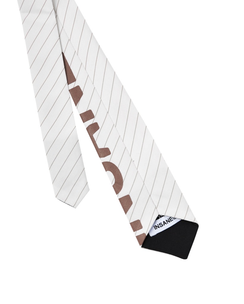 Insane® Typo Cravat - White