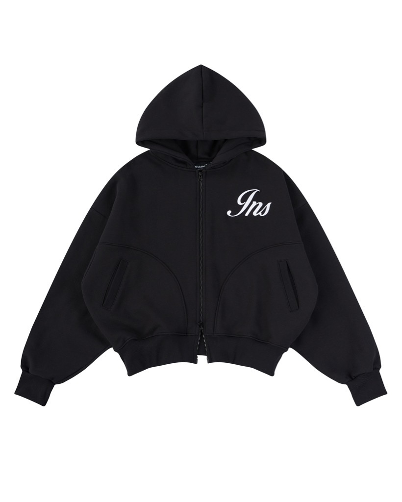 Insane® Weekly Boxy Hoodie Zip - Black