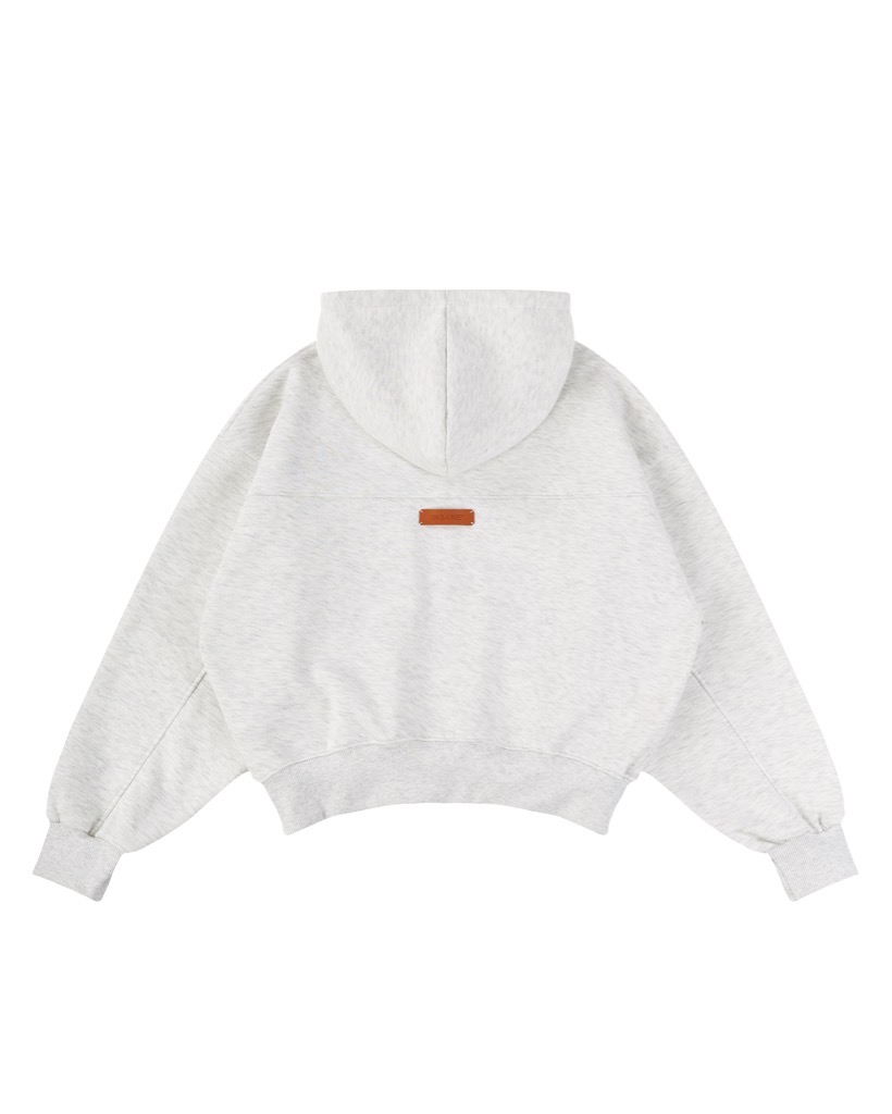 Insane® Weekly Boxy Hoodie Zip - Melange Grey