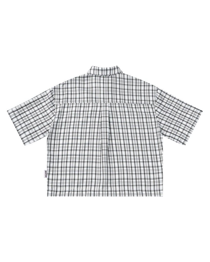Insane® Plaid Shirt - White