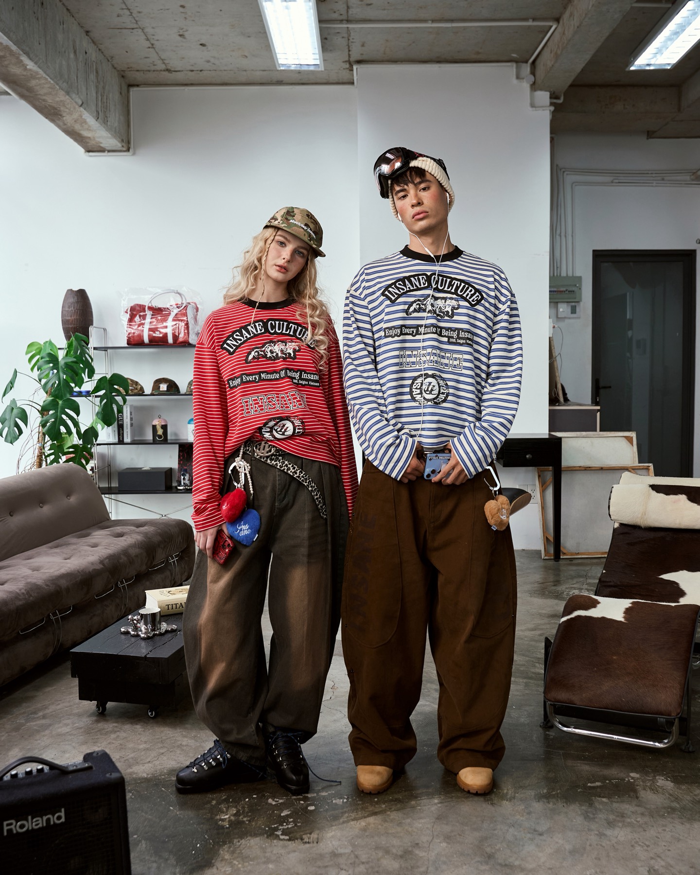 Insane® Dual Realm Denim Pants - Brown