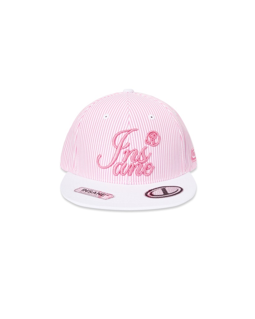 Striped Snapback - Pink
