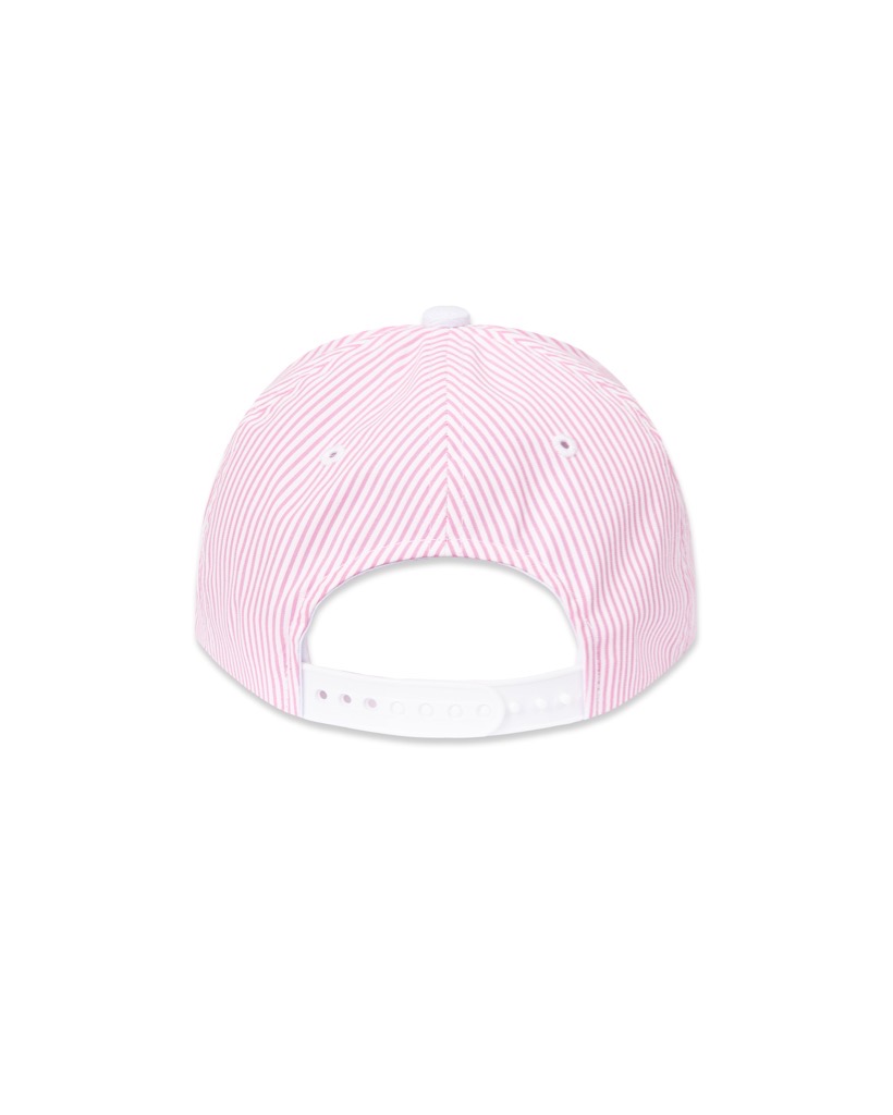 Logo Striped Snapback - Pink
