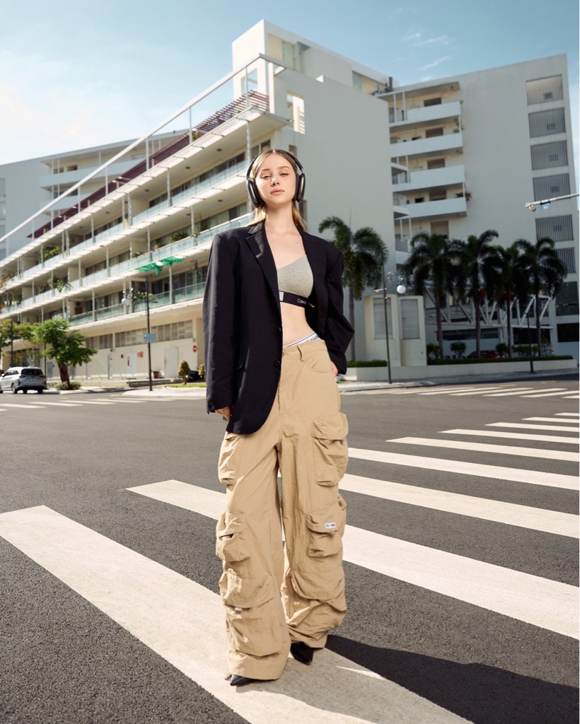 Insane® Cargo Parachute Pants - Beige