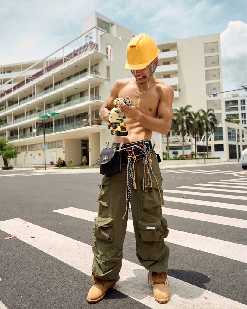 Insane® Cargo Parachute Pants - Green