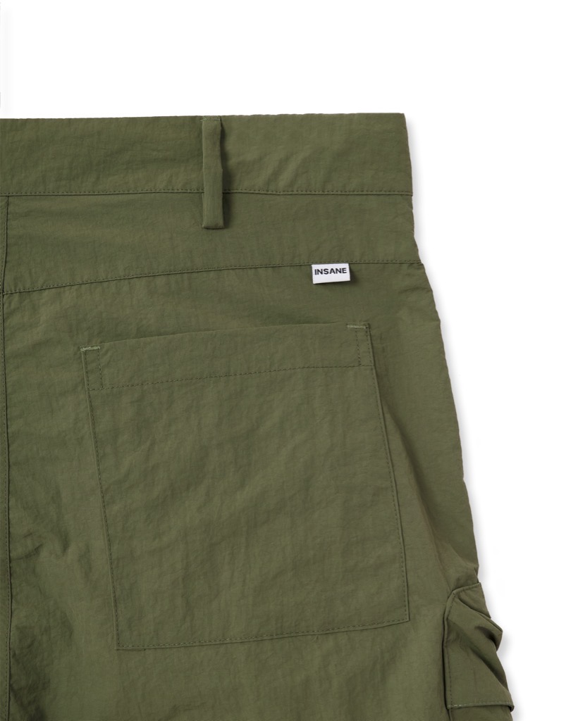 Insane® Cargo Parachute Pants - Green