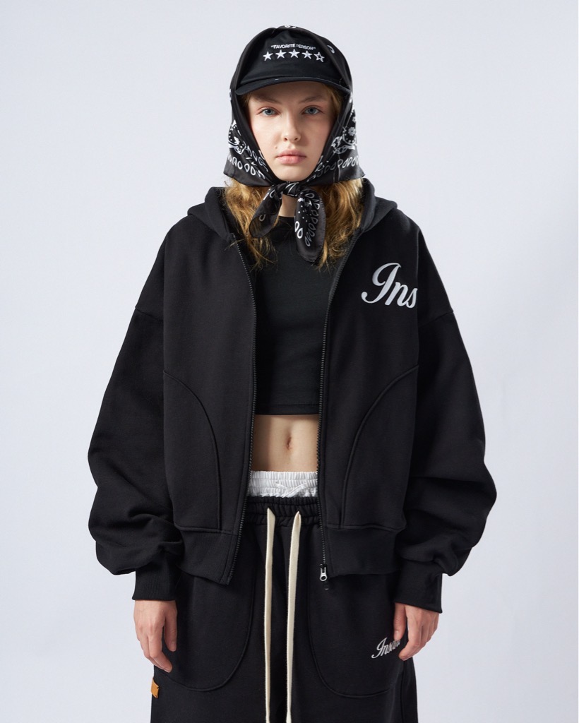 Insane® Weekly Boxy Hoodie Zip - Black
