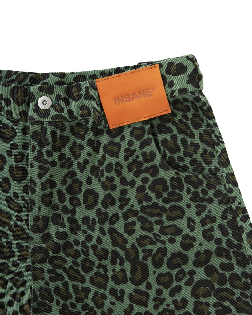 Insane® Leopard Jorts - Green