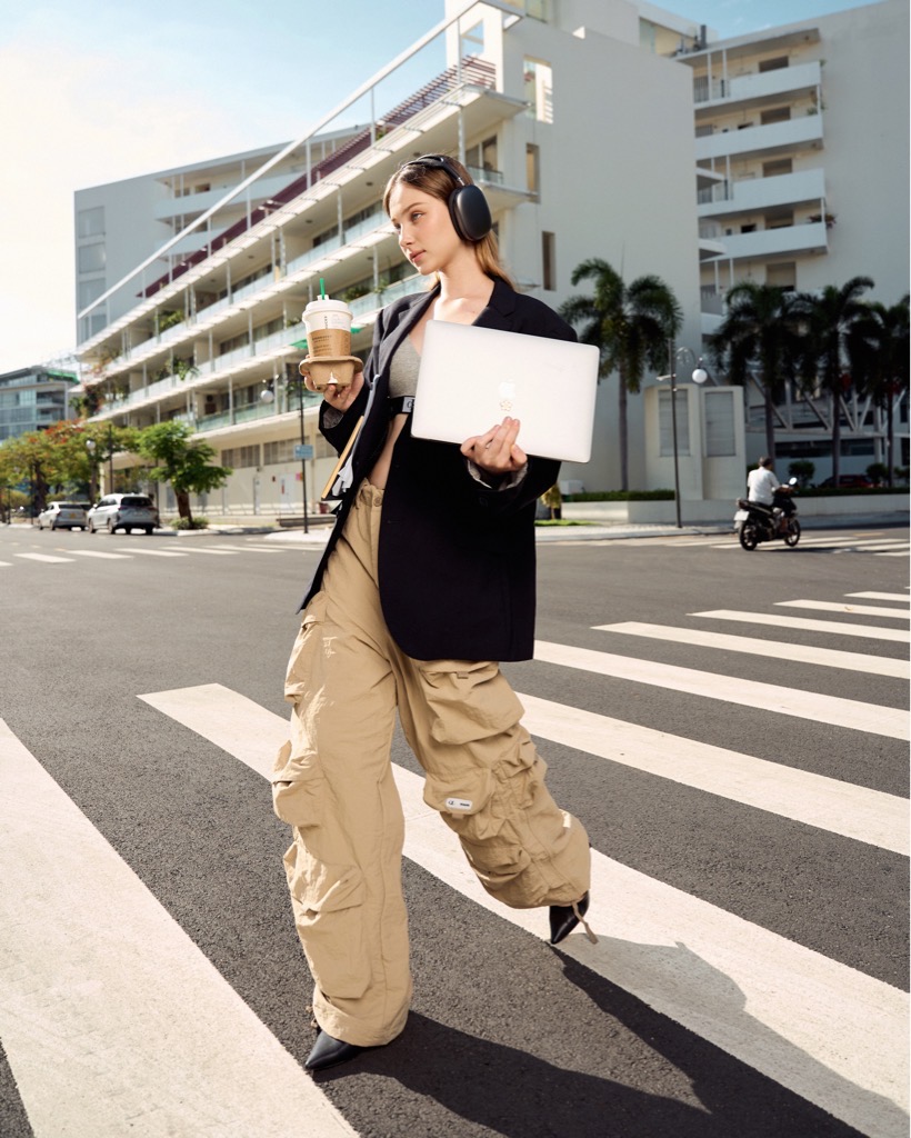Insane® Cargo Parachute Pants - Beige