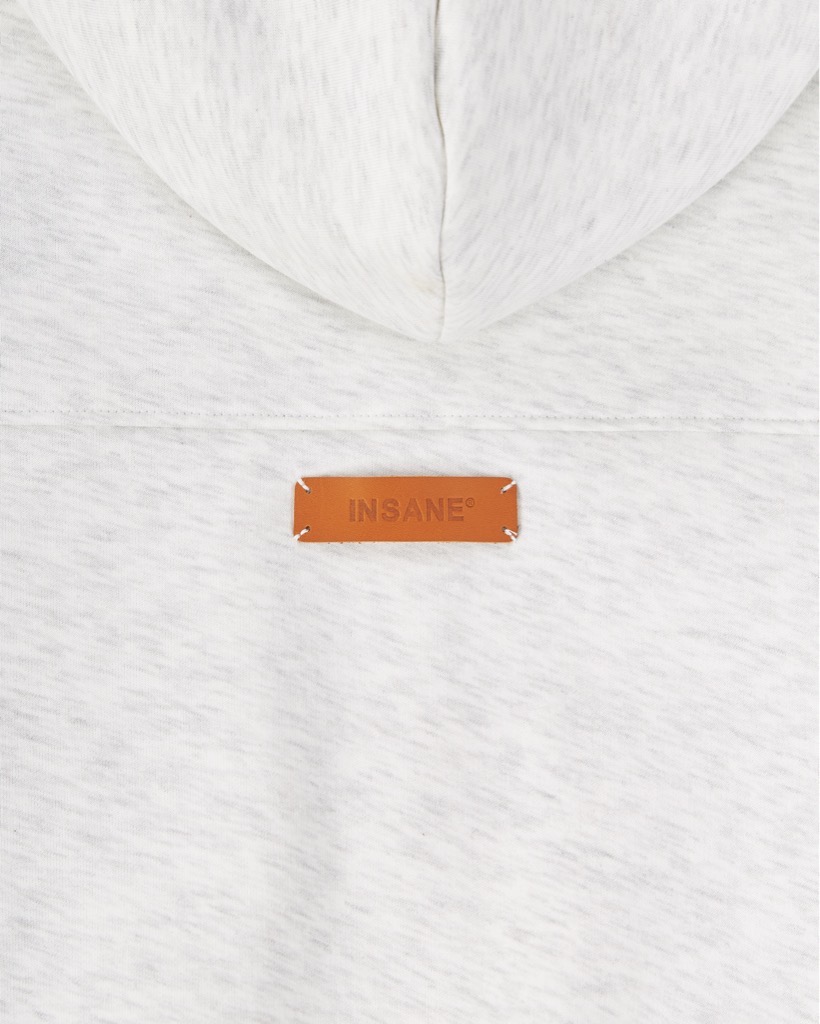 Insane® Weekly Boxy Hoodie Zip - Melange Grey