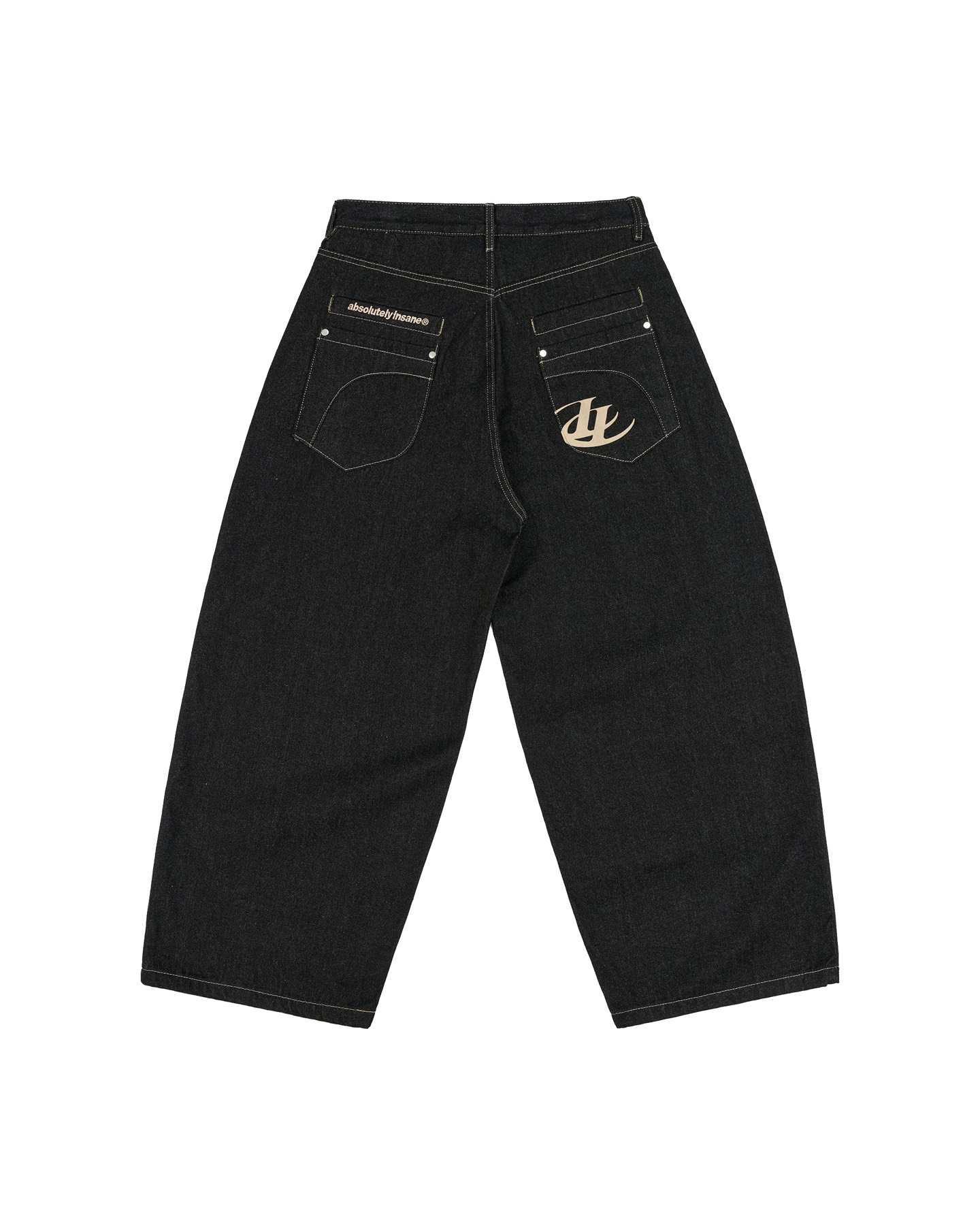 Insane® Dual Realm Demin Pants - Black