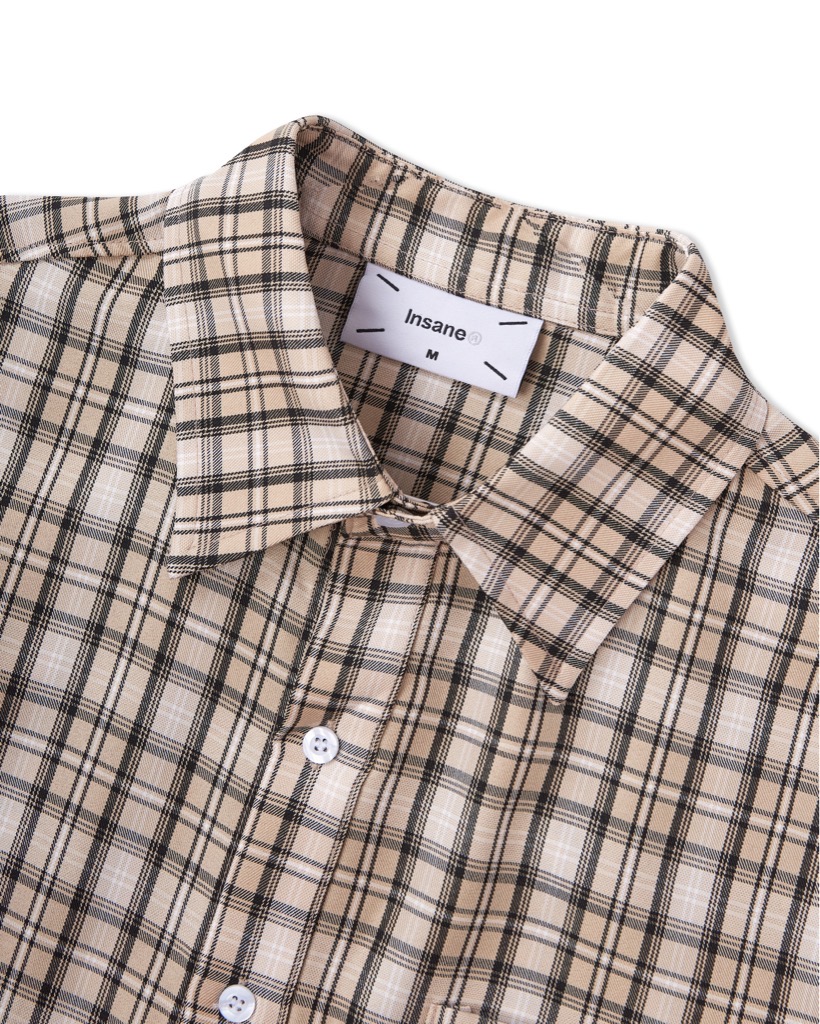 Insane® Plaid Shirt - Brown