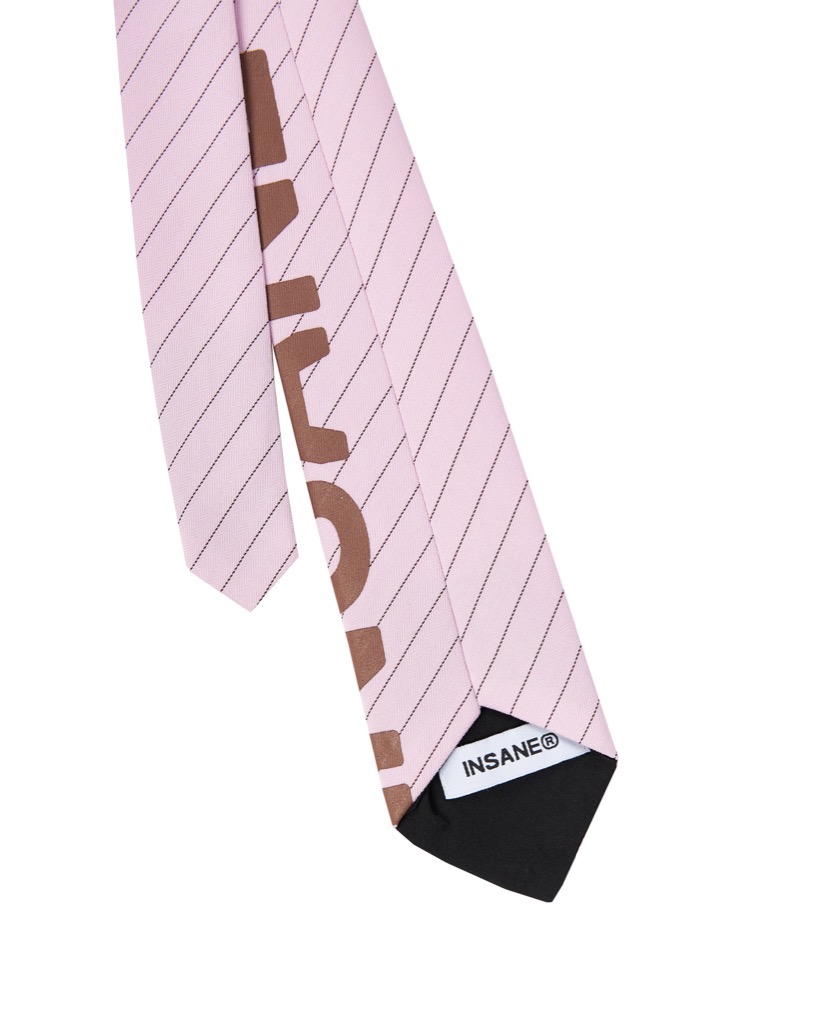 Insane® Typo Cravat - Baby Pink
