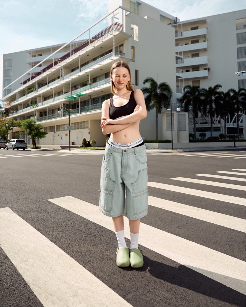 Insane® Patch Denim Shorts - Light Blue