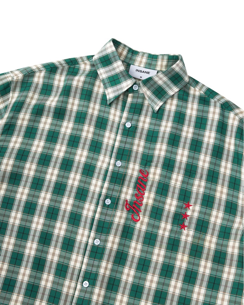 Insane® Plaid Shirt - Green